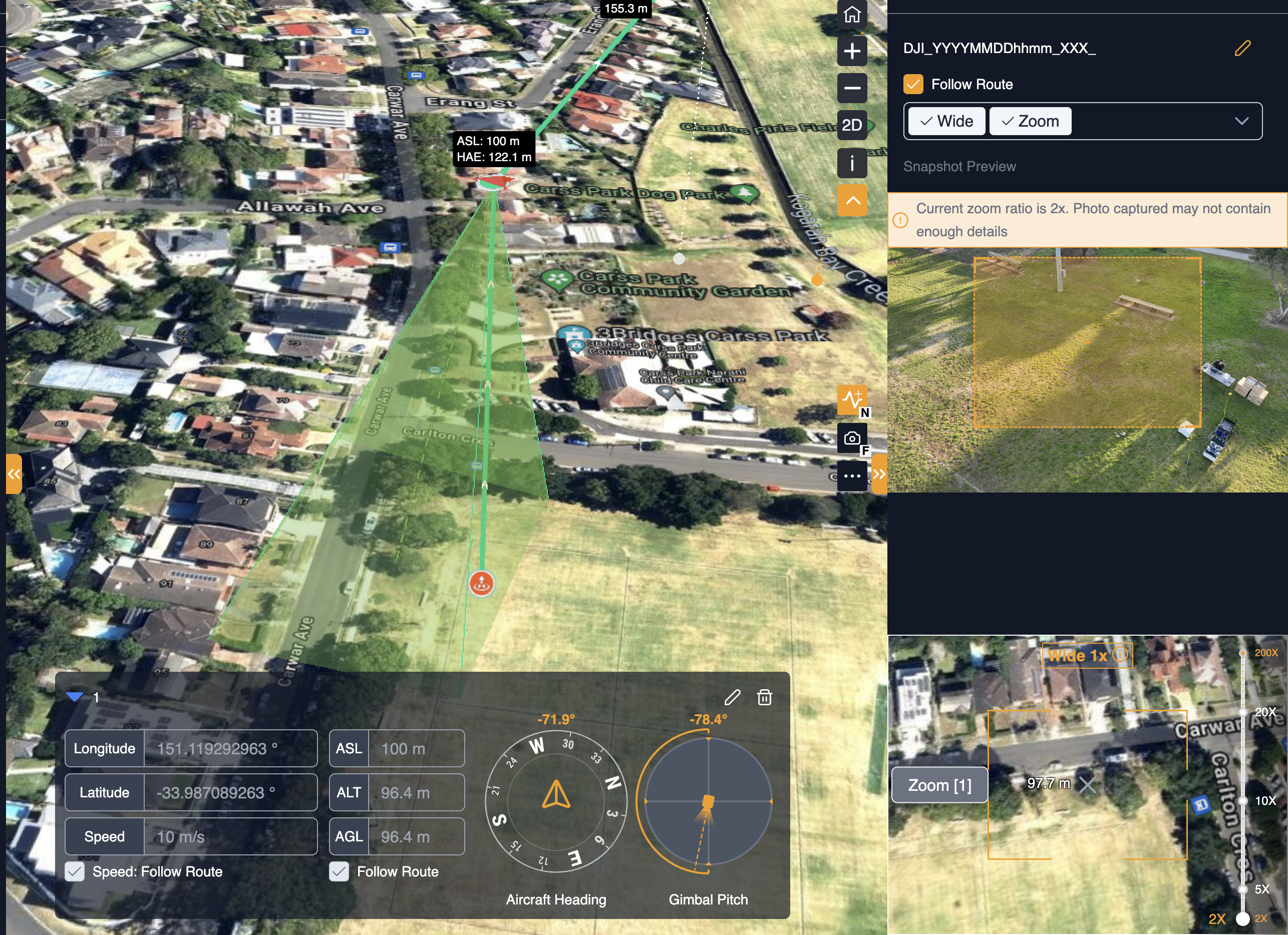 Take photo fixed angle